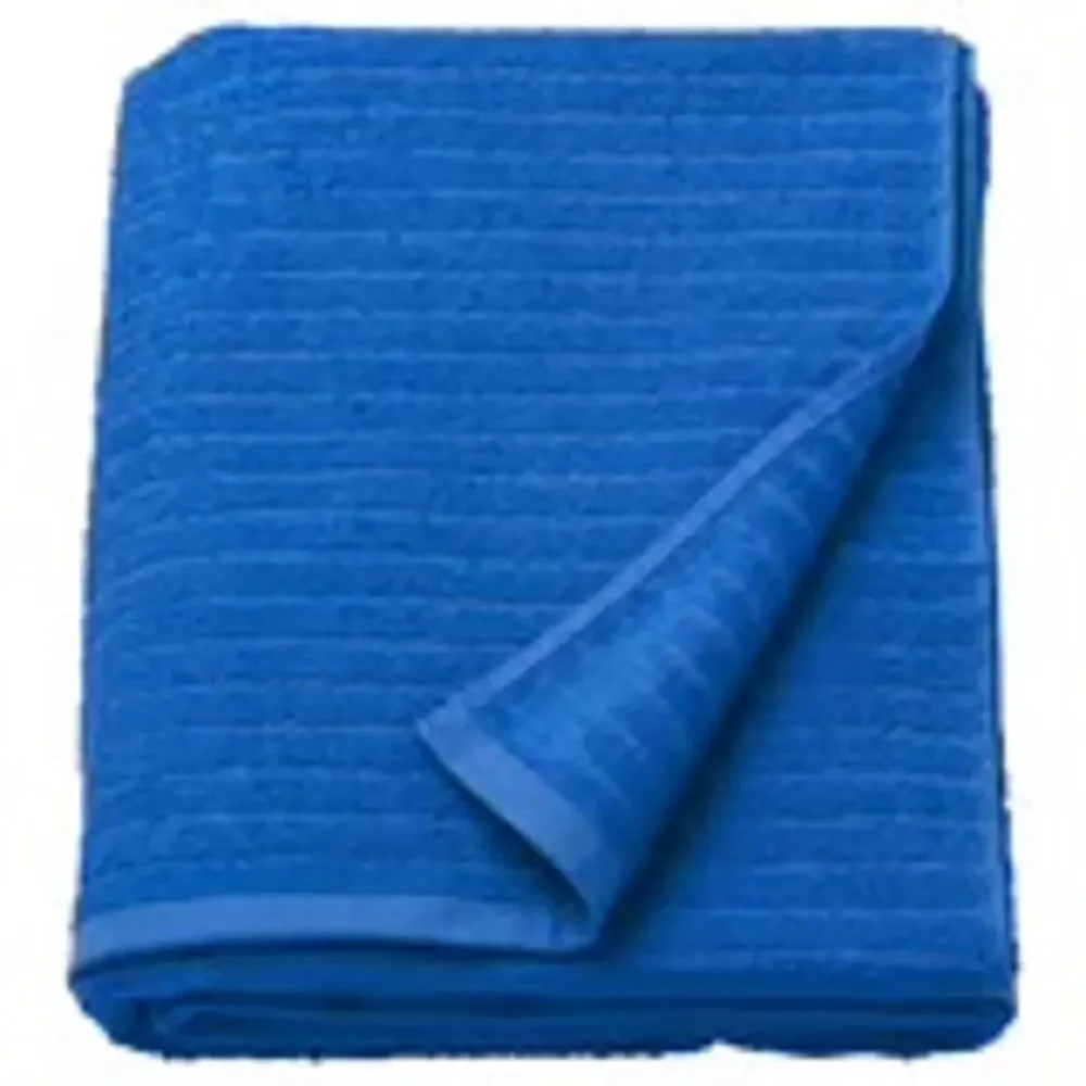 IKEA VÅGSJÖN Bright Blue Bath Sheet Wrap Yourself in Soft Absorbent Cotton